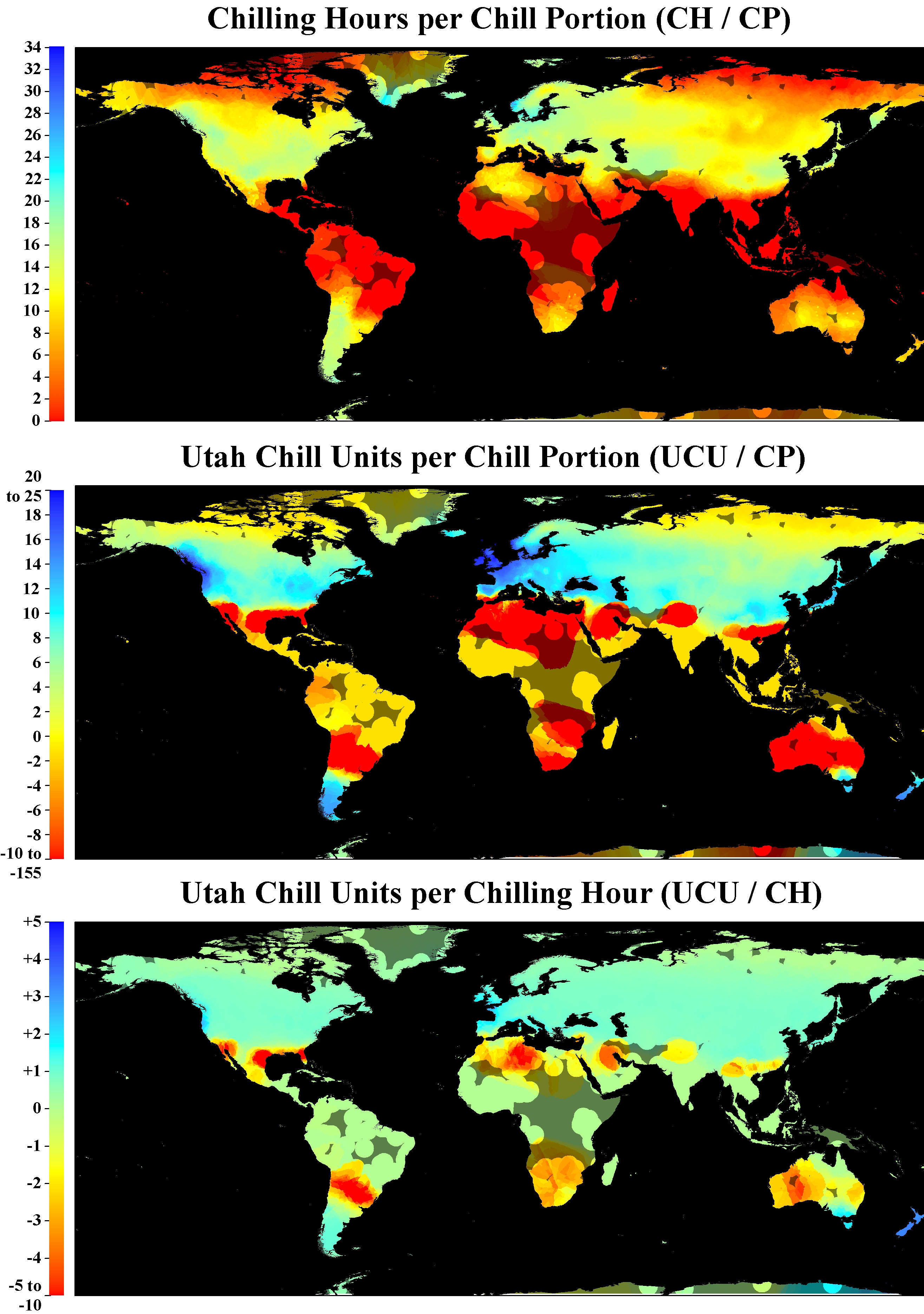 Chill metric ratios around the world